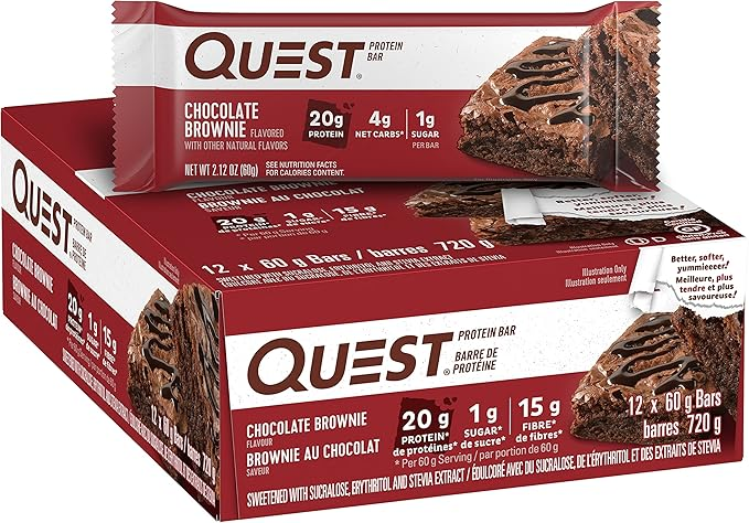 Quest Nutrition Chocolate Brownie 60G 12CT